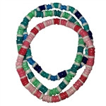 BRACELET, THIN BRAIDED MULTI COLOR